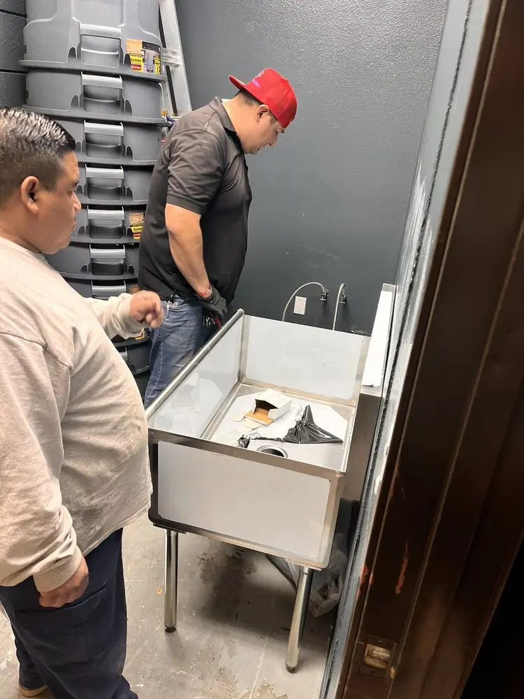 Commercial plumbing and sink installation in Box Elder